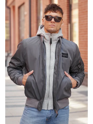 Куртка бомбер D-tec SP-04 Silver Grey | Army Stroll