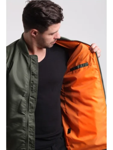 Куртка Bomber Long легкая B-17 Sage Green | Apolloget