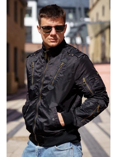 Куртка бомбер PE-16 Black | Army Stroll