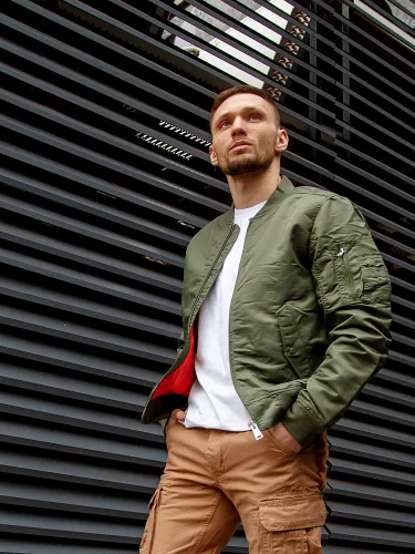 Куртка Бомбер Welder 2101 Light Olive | Vintage Industries