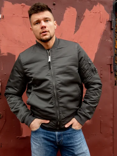 Куртка Бомбер Westford MA1 2081 Replika Grey | Vintage Industries