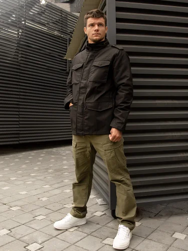 Куртка Capper parka 2204 Black | Vintage Industries