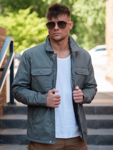 Куртка Hedix shirt 3552 light olive | Vintage Industries