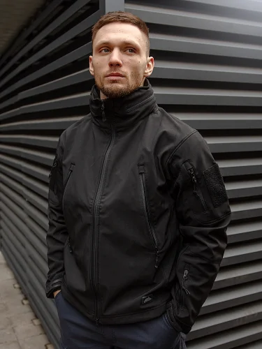 Куртка Softshell Gunfighter Black | Helikon-Tex