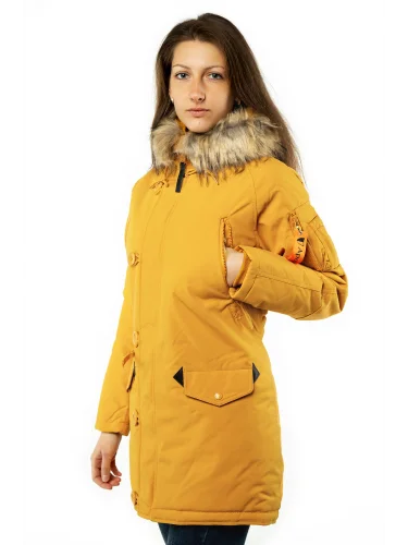 Куртка Аляска женская OXFORD Golden Glow / Amber | Apolloget