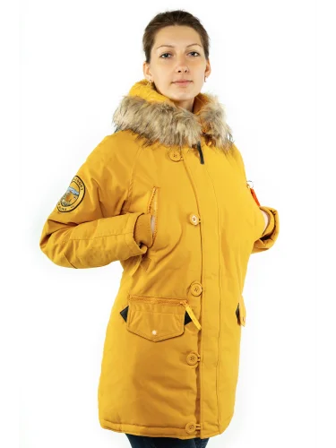 Куртка Аляска женская OXFORD Golden Glow / Amber | Apolloget