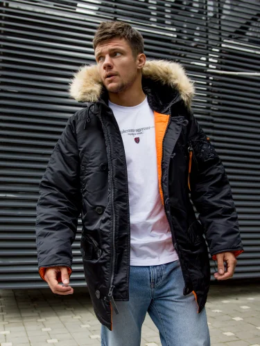 Куртка Аляска Husky Ink/Orange | NORD STORM