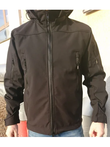 Куртка Оперативник SOFTSHELL Черный | Grizzly