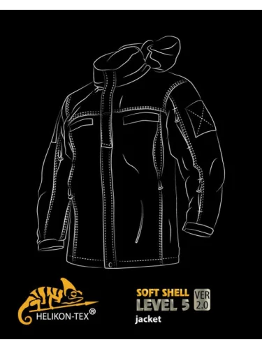 Куртка Soft Shell Level 5 Olive Green | Helikon-Tex