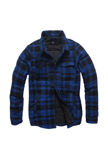 Куртка Squared padded 3028 Blue check | Vintage Industries