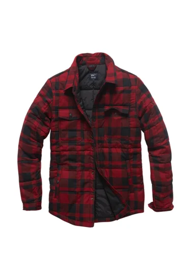 Куртка Squared padded 3028 Red check | Vintage Industries