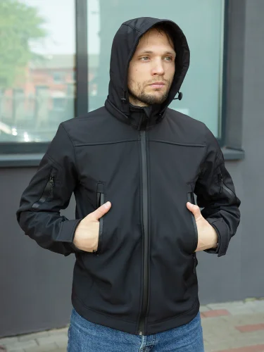 Куртка Urban Softshell Black | TACTICAL STROLL
