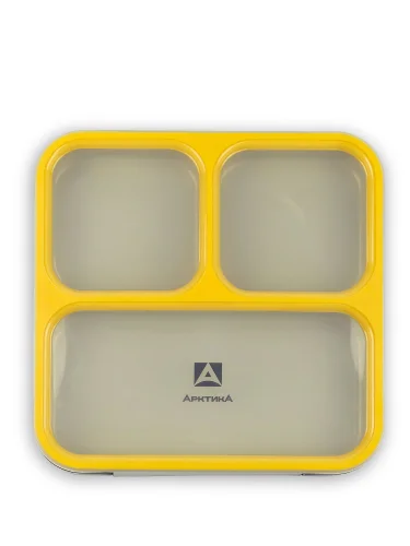 Ланч-бокс с отделениями на 0.8л 033-800 Черный/Желтый | Арктика