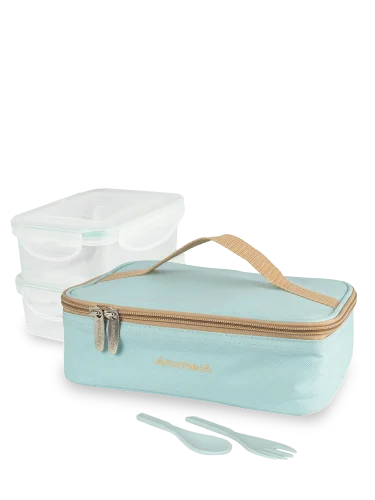 Ланч-сумка 020-2000 с 2мя контейнерами голубая | Арктика