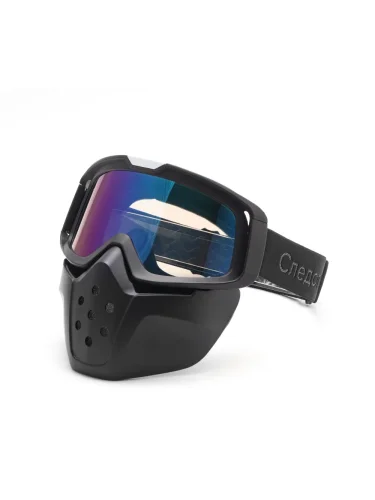 Маска мотоциклетная/снегоходная M5 PF-SMG-15 линза green mercury + transparent | Следопыт