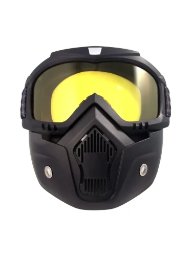 Маска мотоциклетная/снегоходная M7 PF-SMG-08 линза yellow | Следопыт