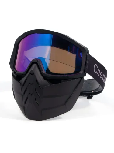 Маска мотоциклетная/снегоходная M8 PF-SMG-10 линза chrome multicolor | Следопыт