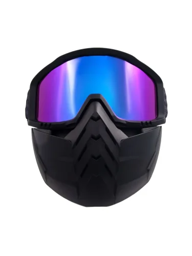 Маска мотоциклетная/снегоходная M8 PF-SMG-10 линза chrome multicolor | Следопыт