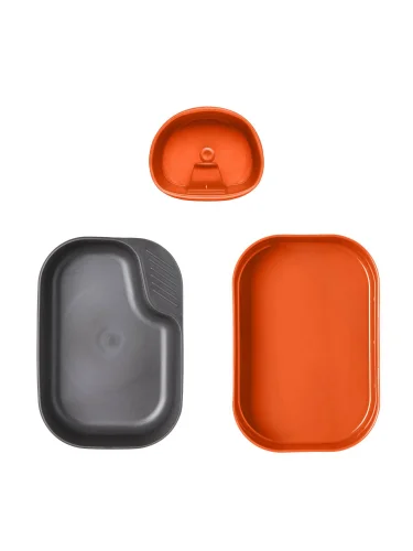 Набор посуды 3 предмета CAMP-A-BOX BASIC Orange/Dark Grey | WILDO