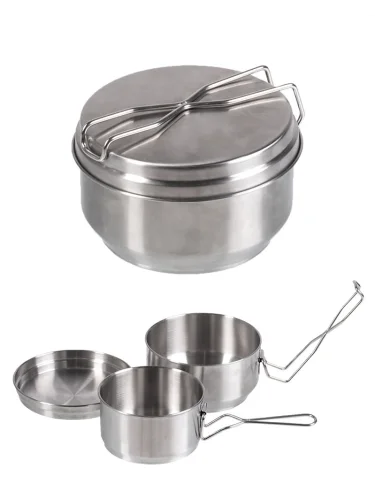 Набор посуды 3 предмета Steel | Mil-tec