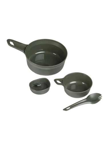 Набор посуды 4 предмета Adventurer kit Olive | WILDO