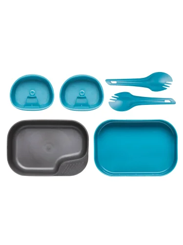 Набор посуды 6 предметов CAMP-A-BOX DUO LIGHT GREEN Azure | WILDO
