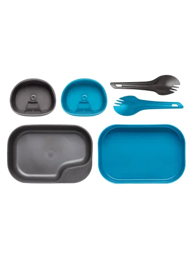 Набор посуды 6 предметов CAMP-A-BOX DUO LIGHT Light Blue/Dark Grey | WILDO