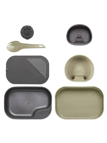 Набор посуды 7 предметов CAMP-A-BOX Complete Khaki/Dark Grey| WILDO