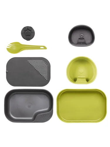 Набор посуды 7 предметов CAMP-A-BOX Complete Lime/Dark Grey| WILDO