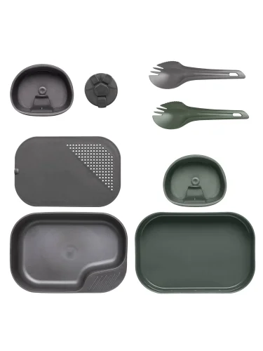 Набор посуды 8 предметов CAMP-A-BOX DuoComplete Olive Green | WILDO