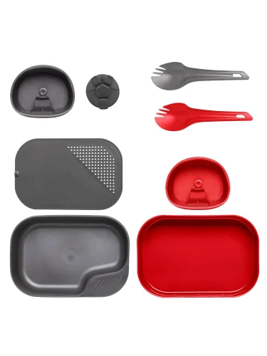Набор посуды 8 предметов CAMP-A-BOX DuoComplete Red/Dark Grey | WILDO