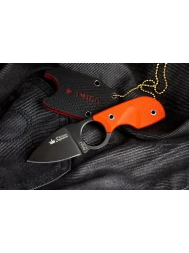 Нож шейный Amigo Z AUS-8 Black | Kizlyar Supreme