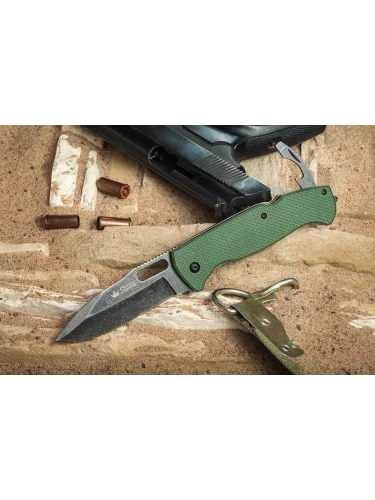 Нож складной Ute 440C BlackWash Green G10 | Kizlyar Supreme