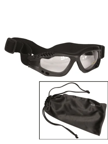 Очки Commando Black/Klar 15615402 | Mil-tec