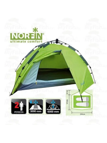 Палатка автомат 2-х мест. ZOPE 2 NF-10401 | Norfin