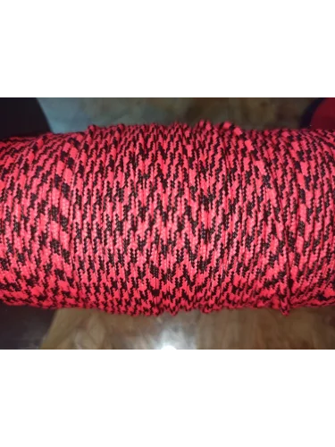 Паракорд №58 Неон черно-розовый - 2мм | МегаКорд