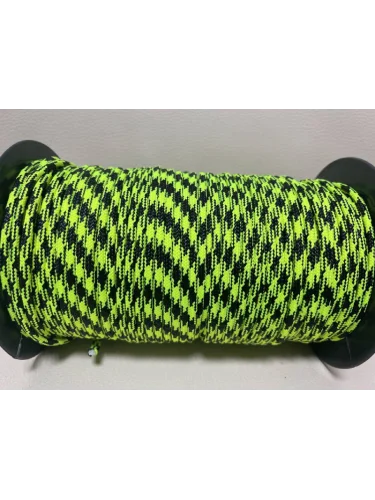 Паракорд №45 Неон черно-желтый - 4мм | МегаКорд