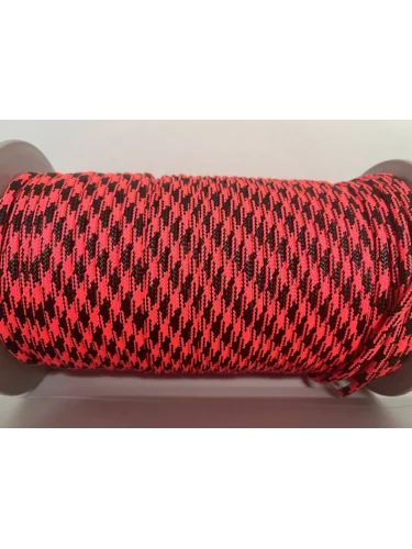 Паракорд №46 Неон черно-розовый - 4мм | МегаКорд