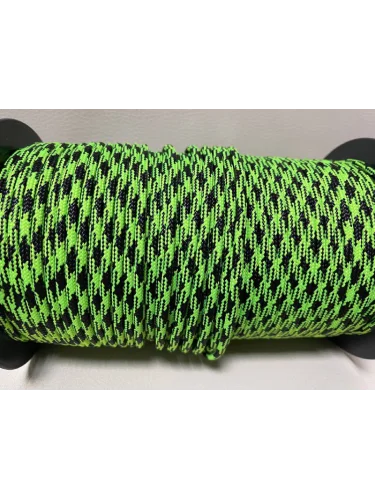 Паракорд №41 Неон Черно-зеленый - 4мм | МегаКорд