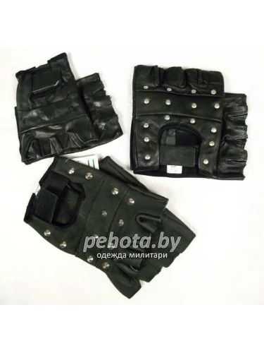 Перчатки беспалые ECHT LEDER Черные | Mil-Tec