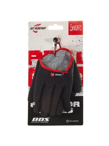 Перчатки Lucky John BBS обрезиненные для захвата рыбы | Norfin