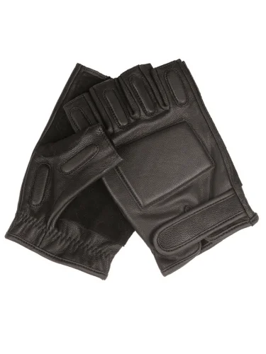 Перчатки Sec leather Black | Mil-Tec