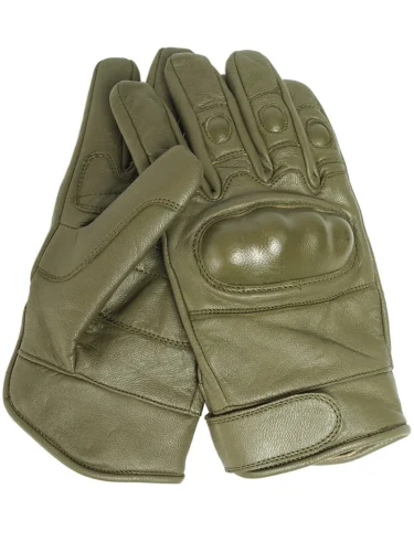 Перчатки TACTICAL LEATHER 12504101 Olive | Mil-Tec