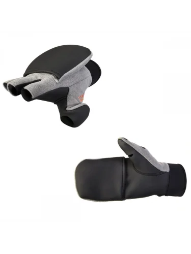 Перчатки-варежки ветрозащитные HELIUM Grey/Black | Norfin