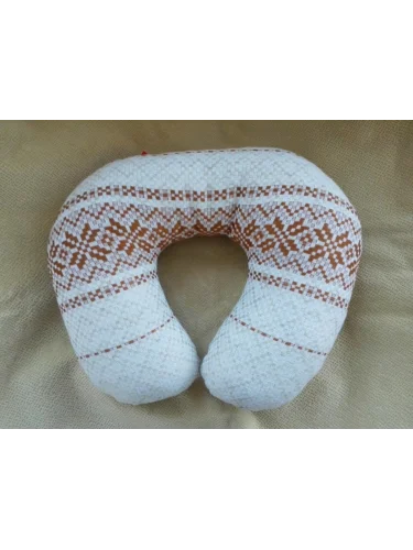 Подушка-подголовник Лён Арнамент | Славянка