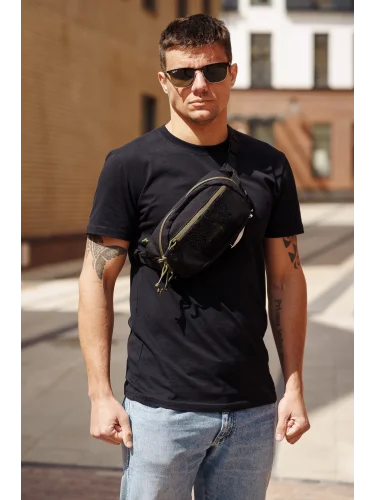 Поясная сумка Bandicoot Black/Olive green | Army stroll