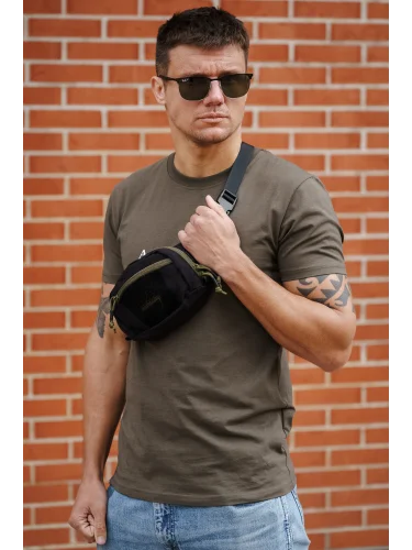 Поясная сумка Possum Black/Olive Green | Army stroll