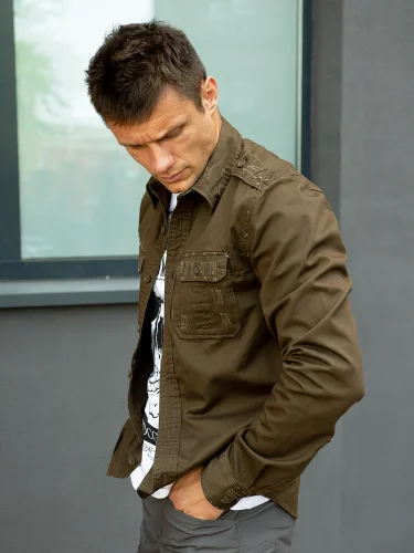 Рубашка 1/1 Raw Vintage Shirt Brown | Surplus