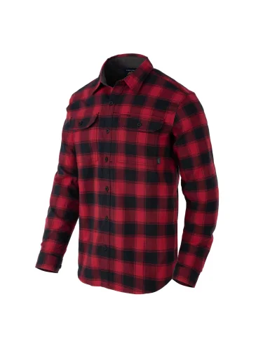 Рубашка GreyMan NS Coral Crimson Chekered | Helikon-Tex