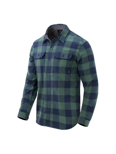 Рубашка GreyMan NS Moss Green Checkered | Helikon-Tex